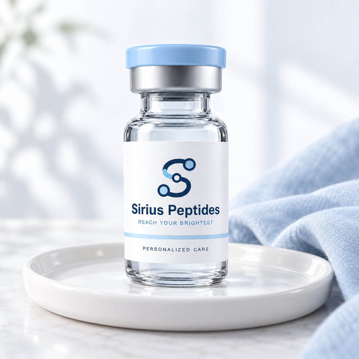 Sirius Peptides packaging concept for Energy & Wellness, with connected S branding